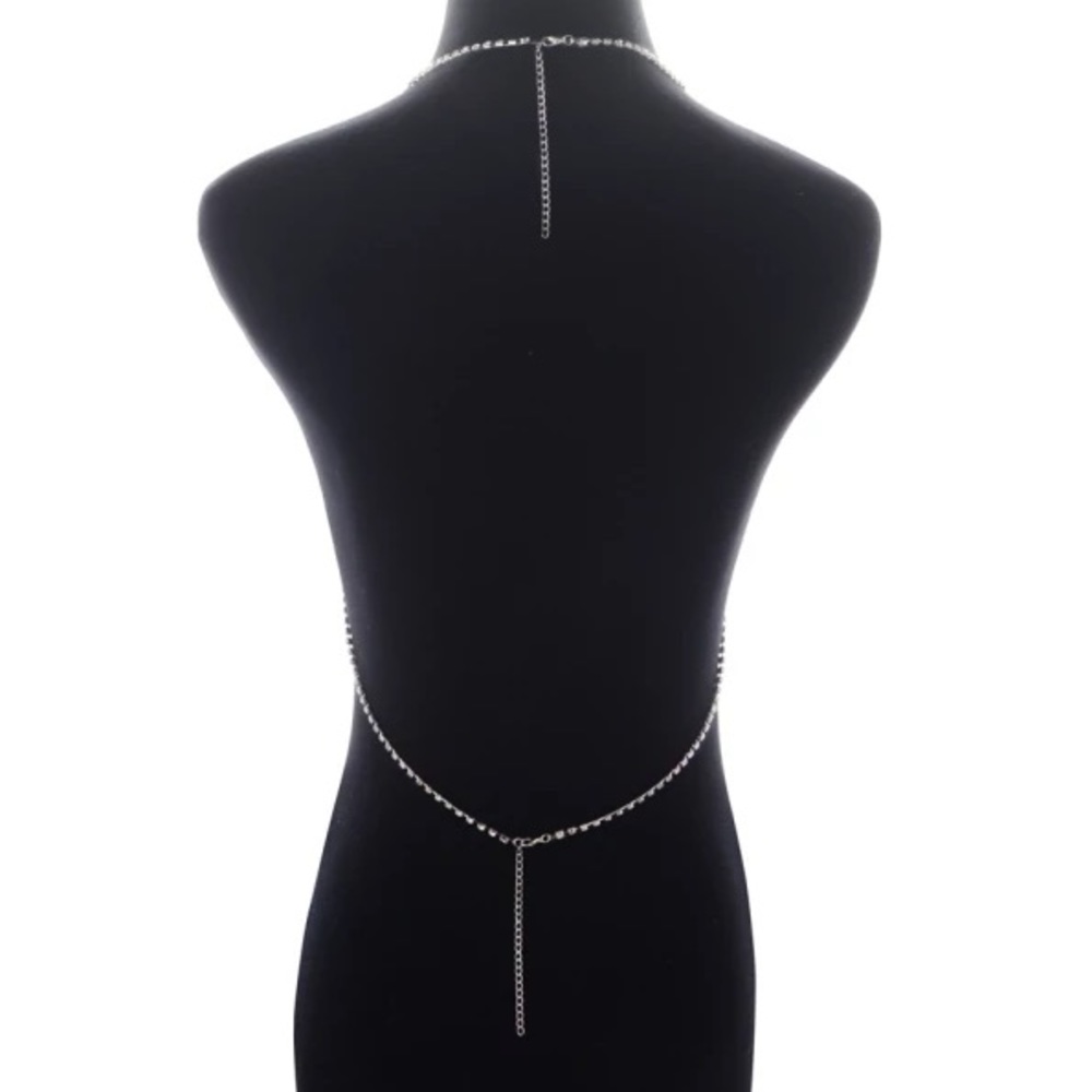 Body chain White and silver stones - Picture 6 of 9